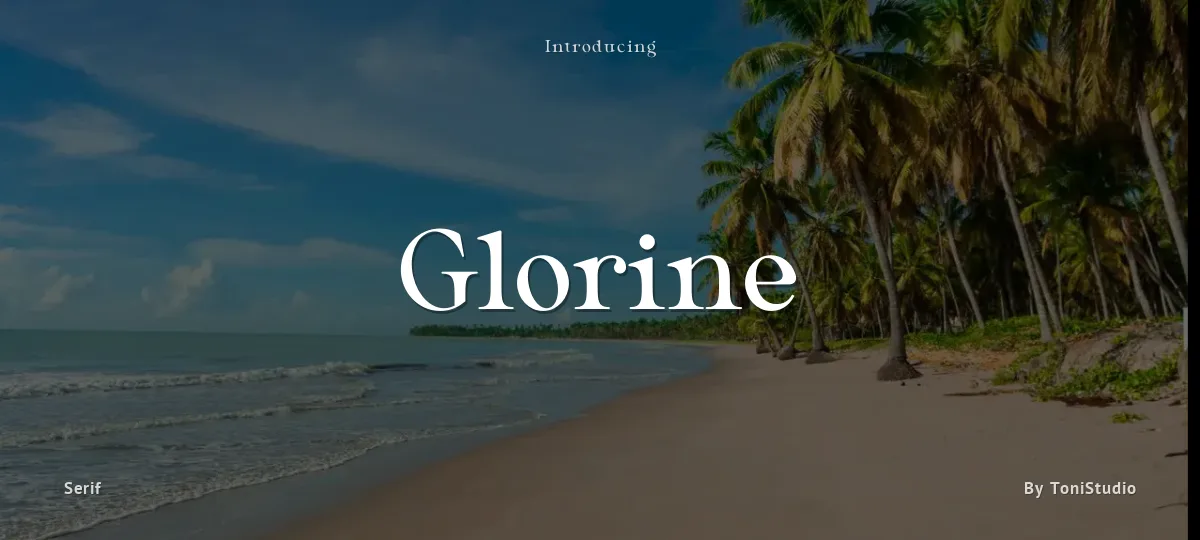 Glorine font preview