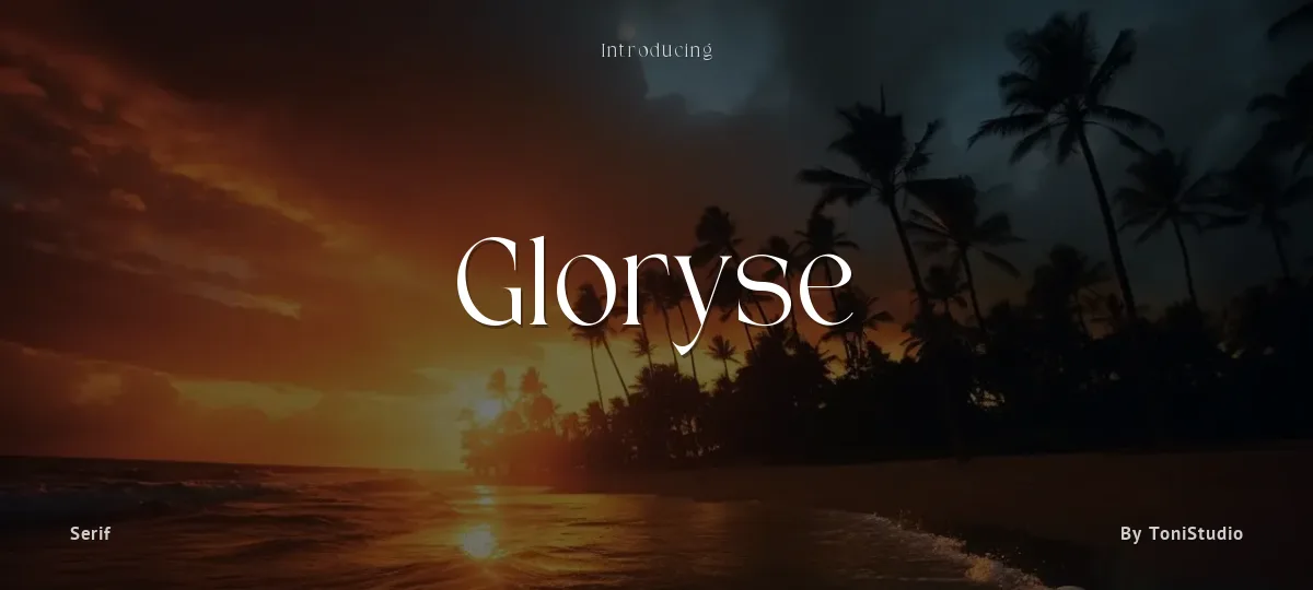 Gloryse font preview