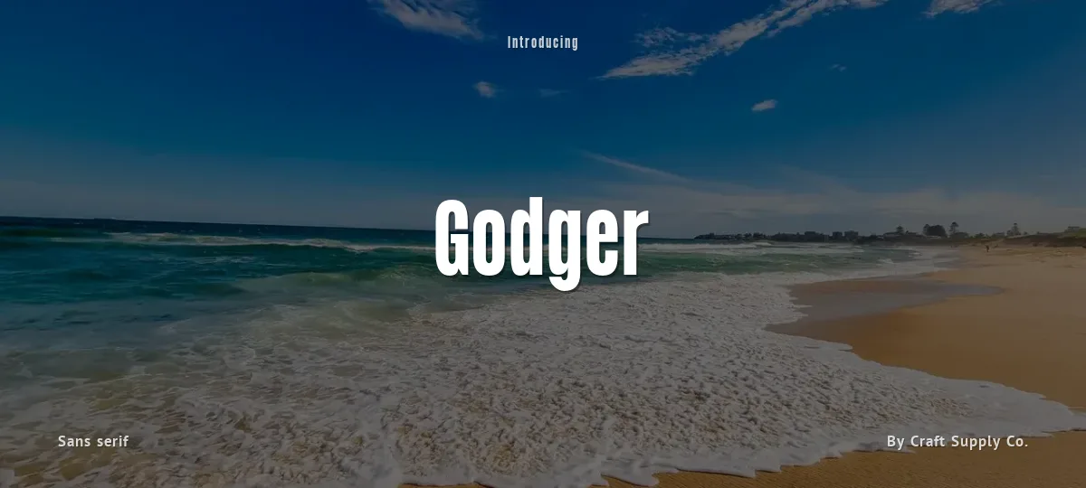 Godger font preview
