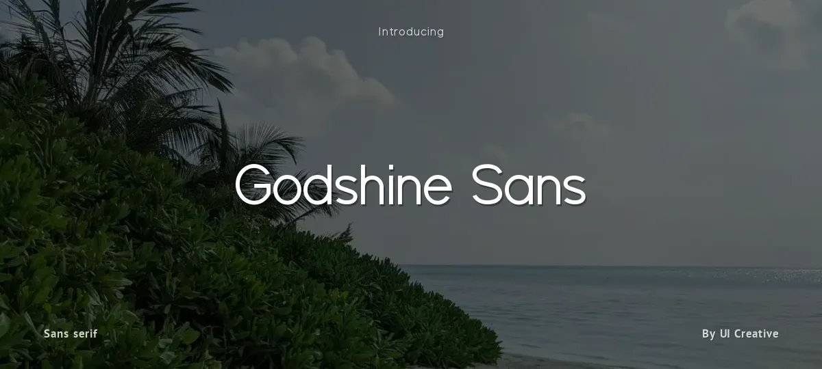 Godshine Sans font preview