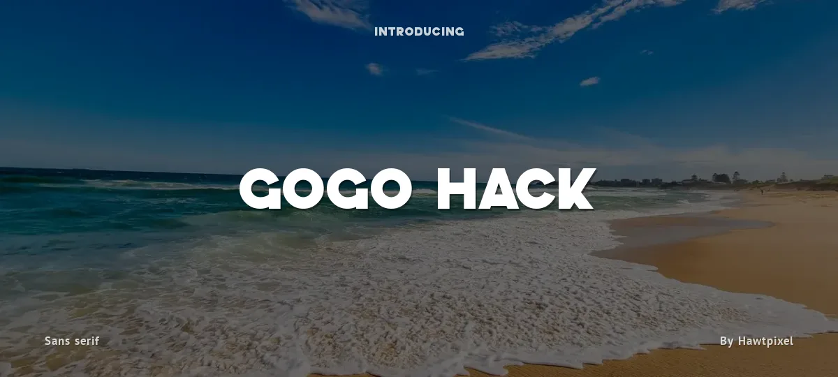GoGo Hack font preview