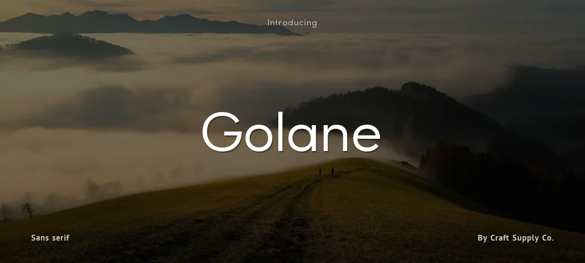 Golane font preview