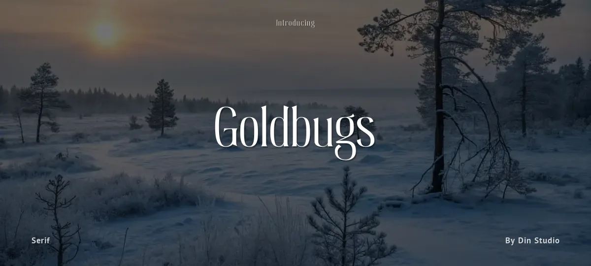 Goldbugs font preview