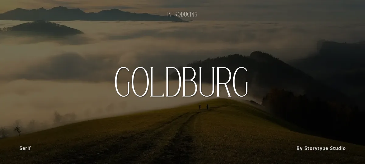 Goldburg font preview