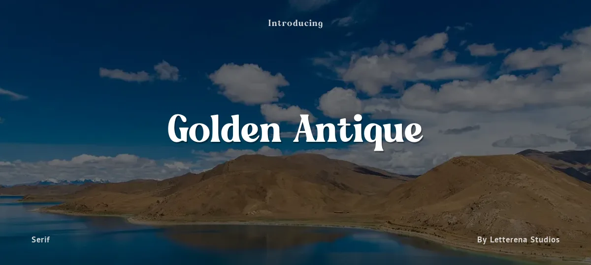 Golden Antique font preview