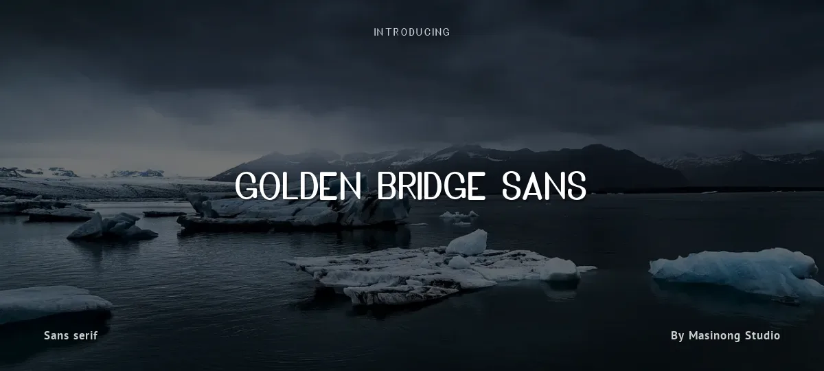 Golden Bridge Sans font preview