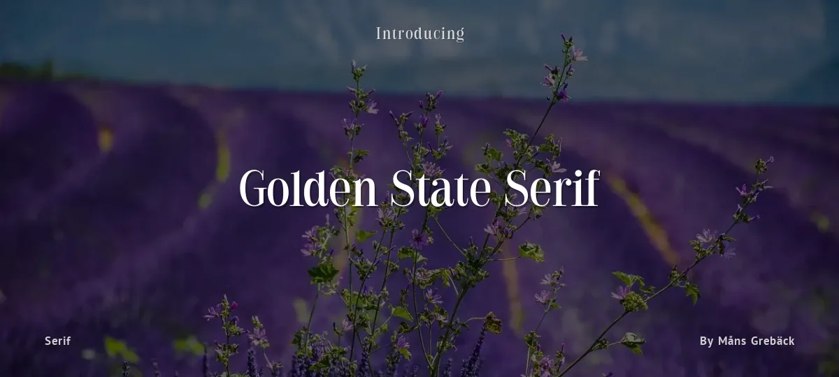Golden State Serif font preview