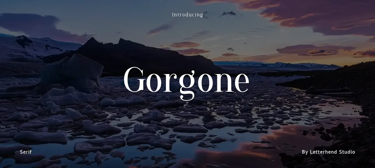 Gorgone font preview