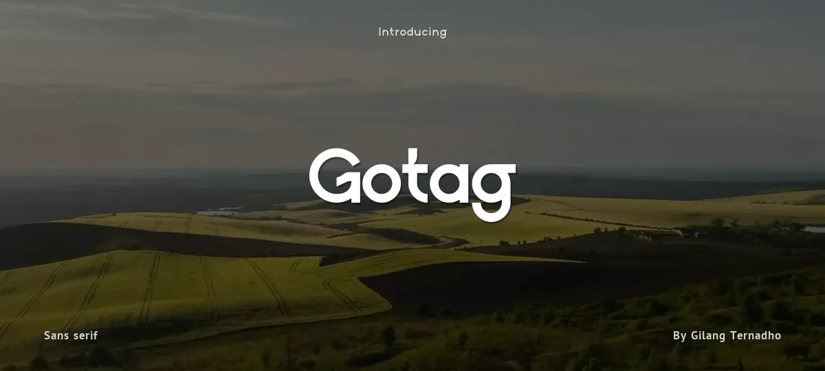 Gotag font preview
