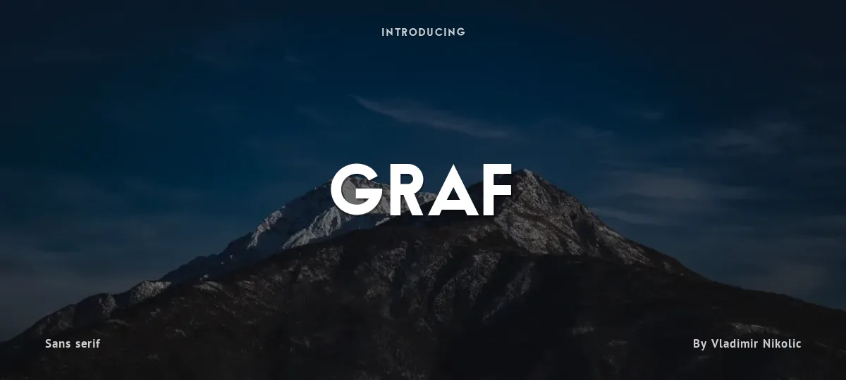 Graf font preview