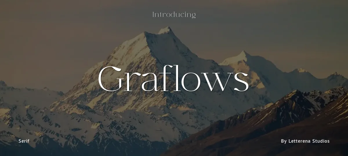 Graflows font preview