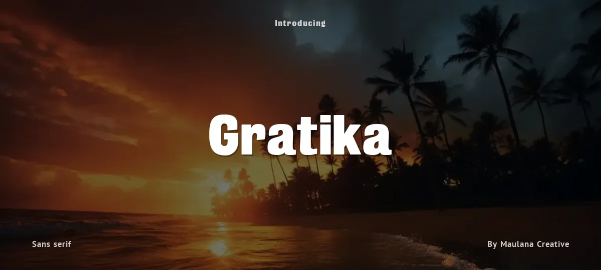 Gratika font preview