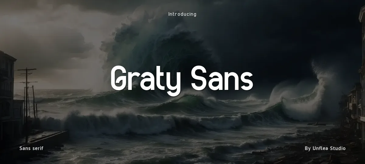 Graty Sans font preview