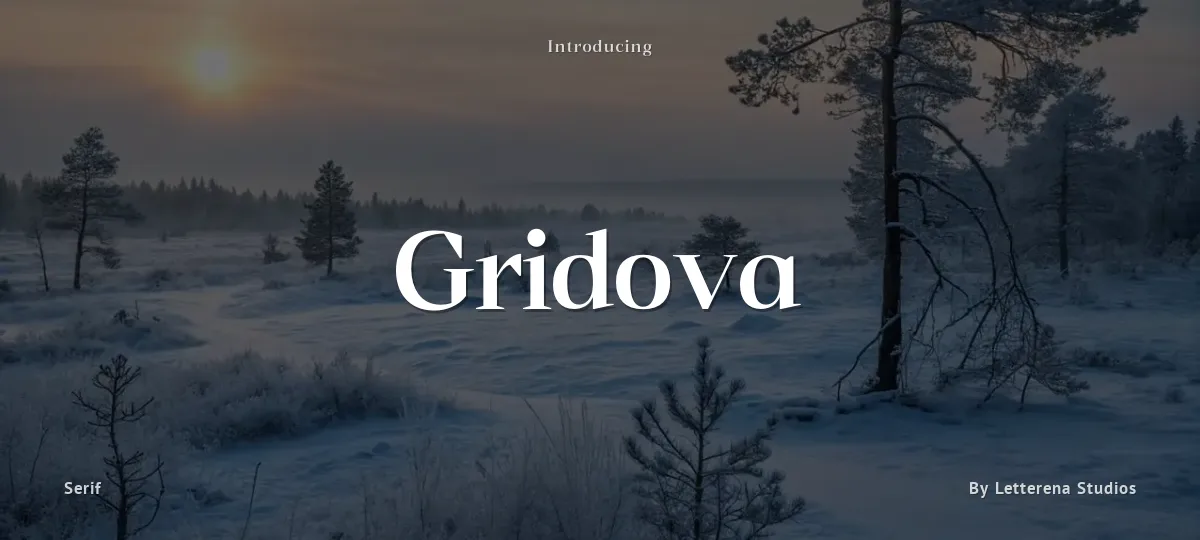 Gridova font preview