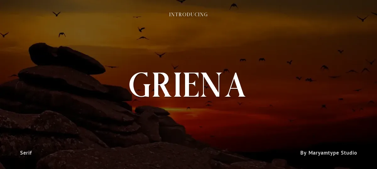 Griena font preview