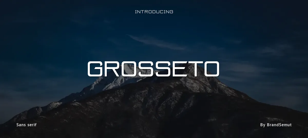Grosseto font preview