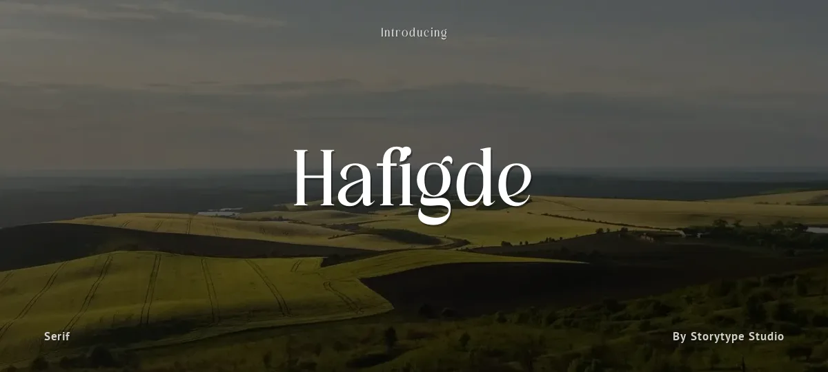 Hafigde font preview