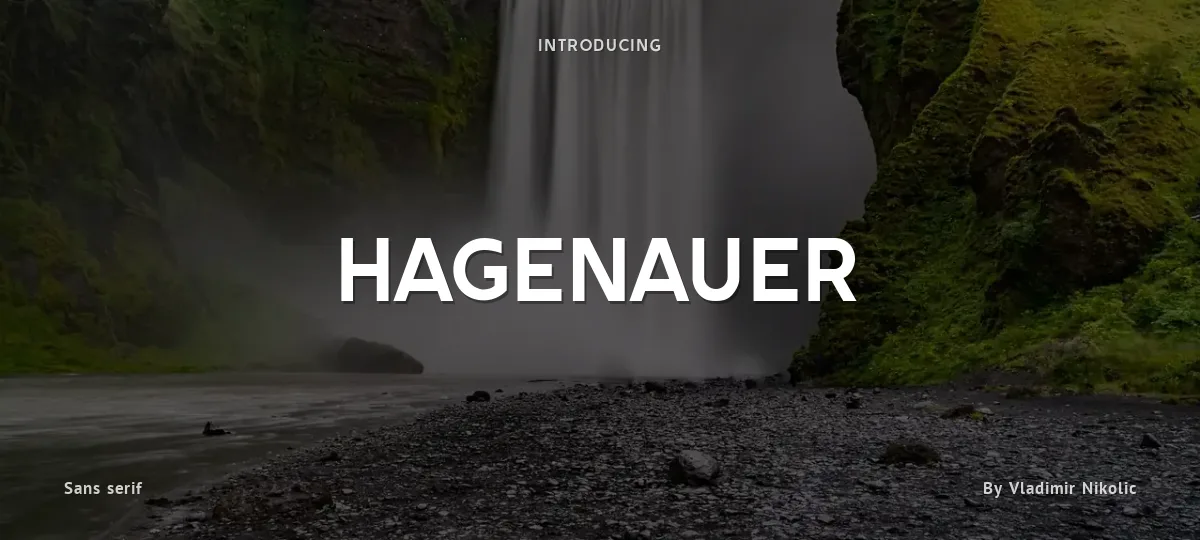 Hagenauer font preview