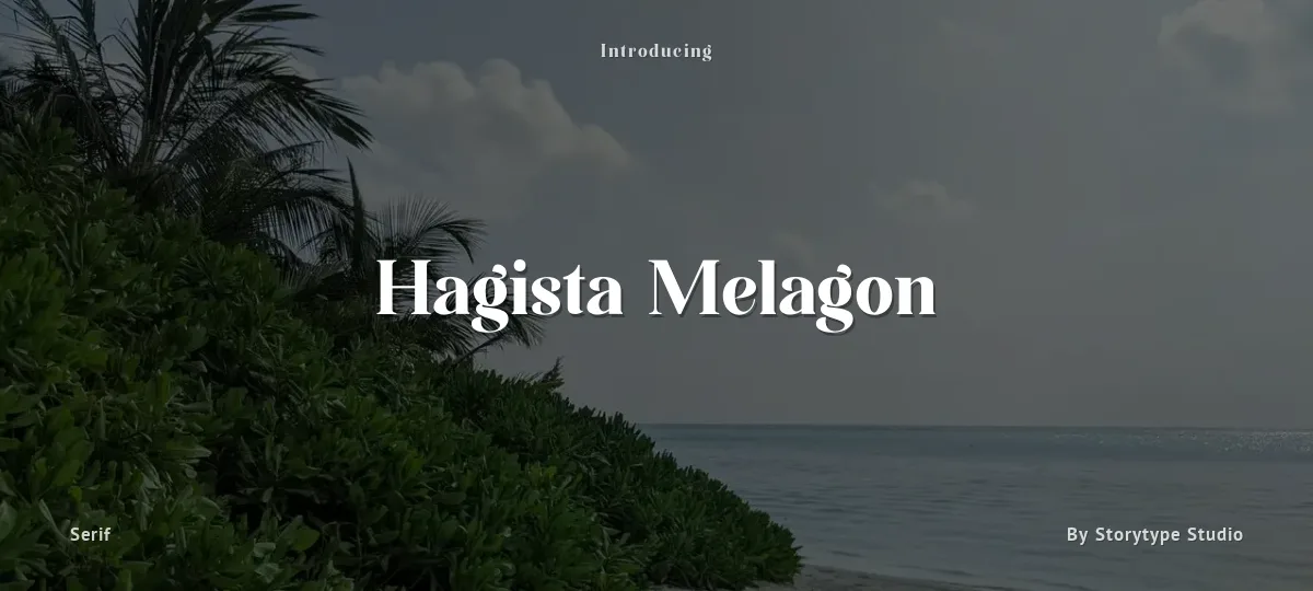 Hagista Melagon font preview