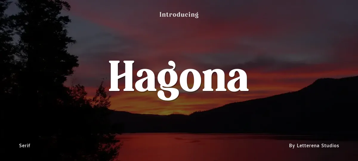 Hagona font preview