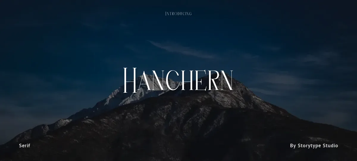 Hanchern font preview