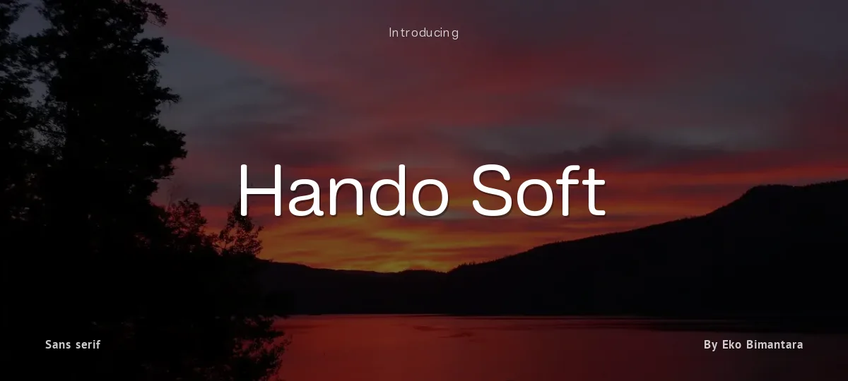 Hando Soft font preview