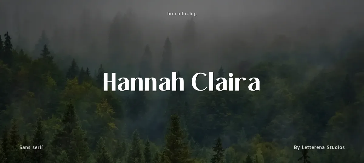 Hannah Claira font preview