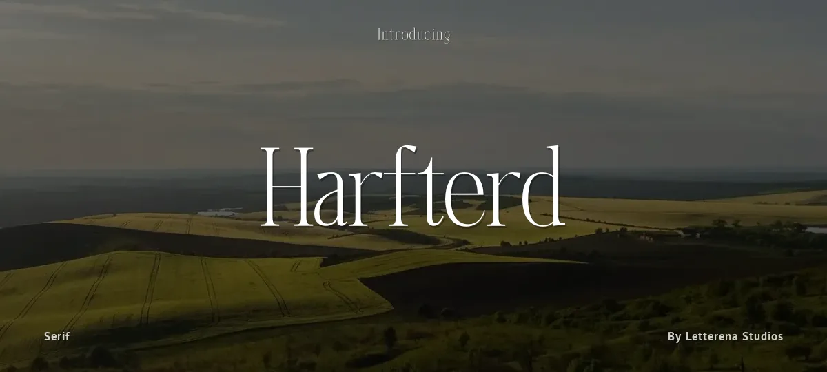 Harfterd font preview