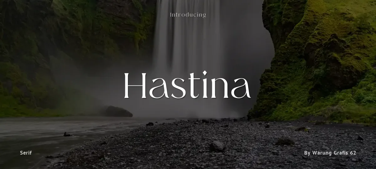 Hastina font preview