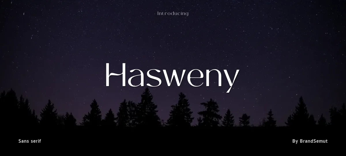 Hasweny font preview