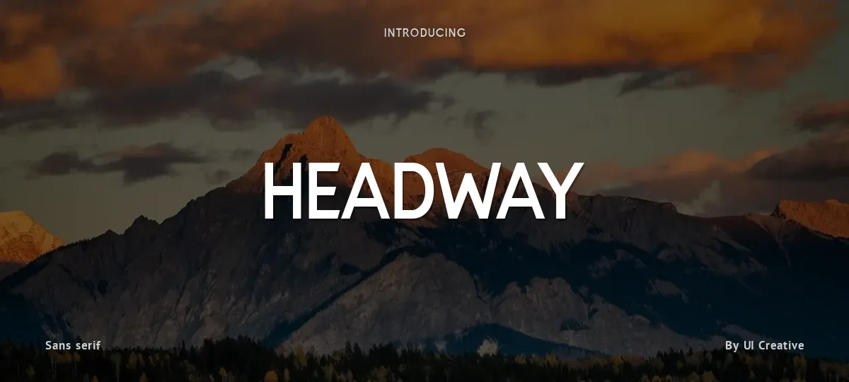 Headway font preview