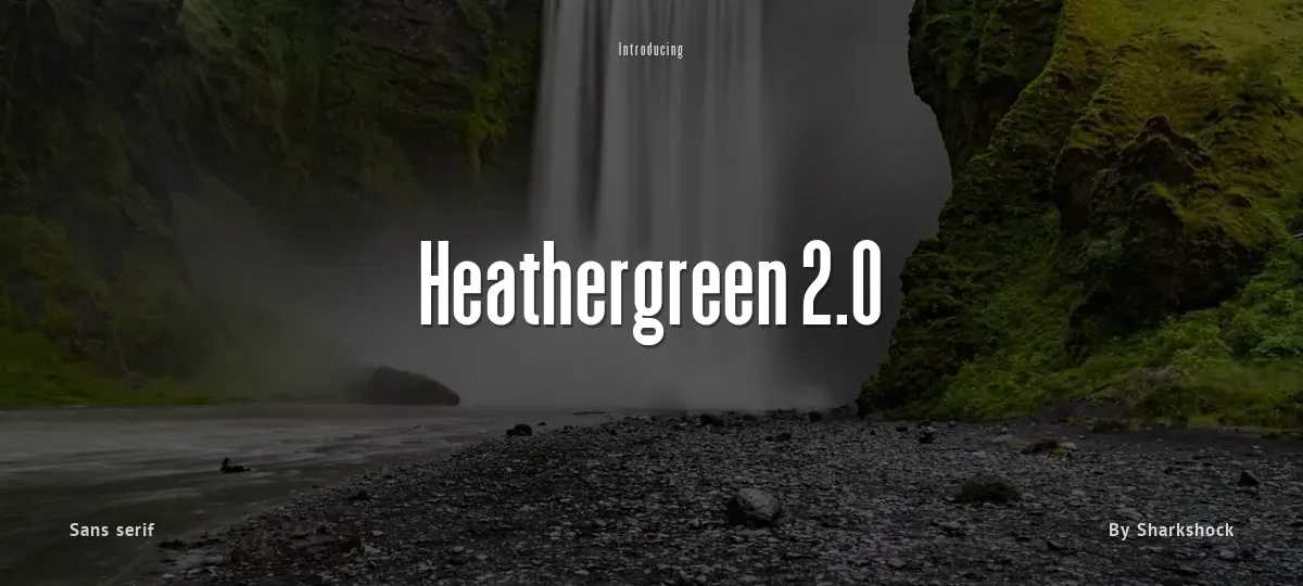 Heathergreen 2.0 font preview