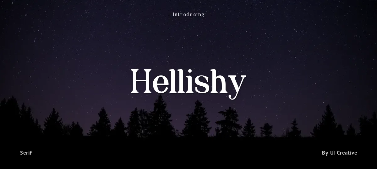 Hellishy font preview