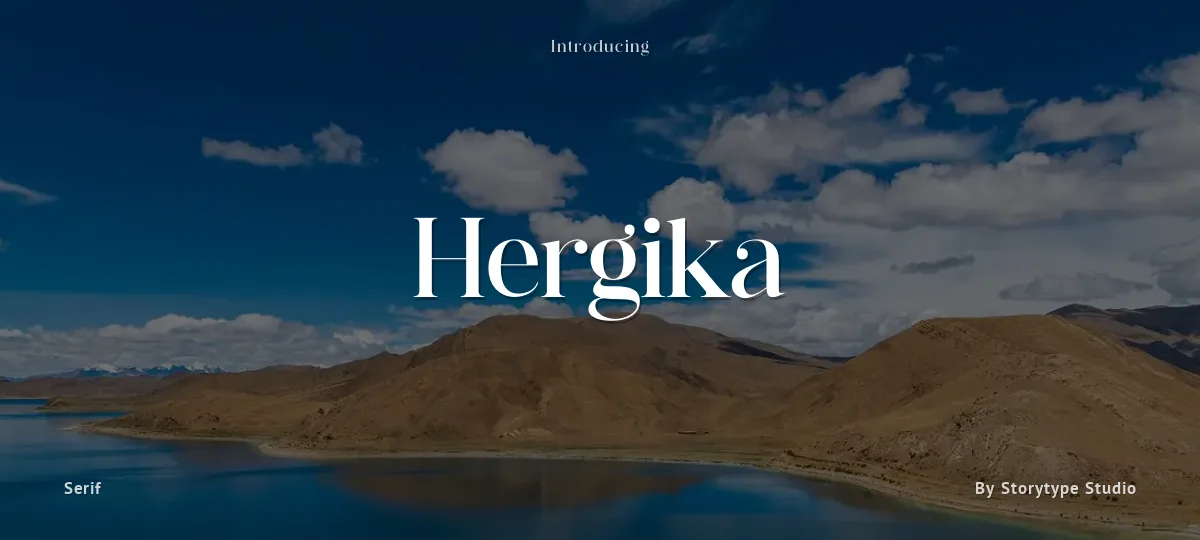 Hergika font preview