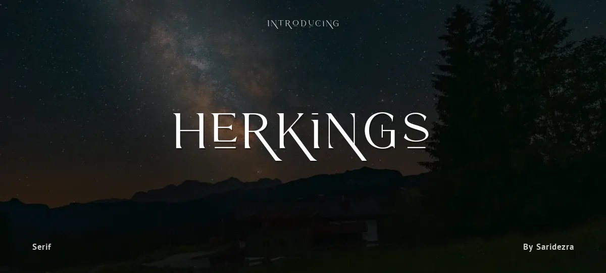 Herkings font preview