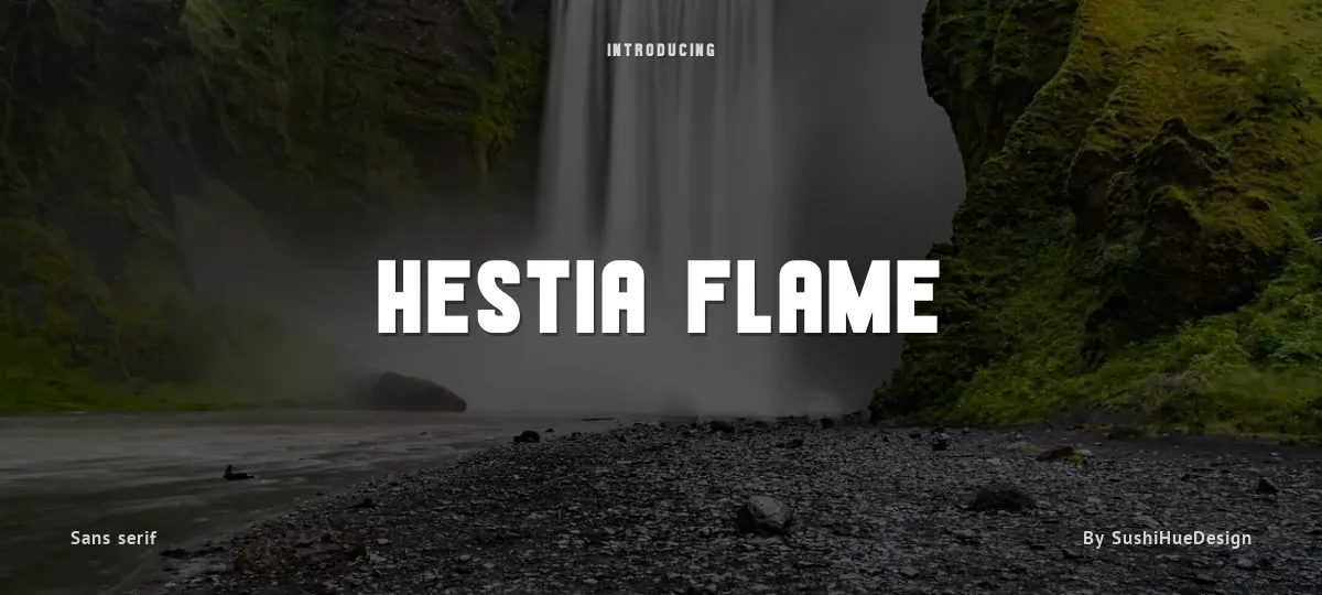 Hestia Flame font preview