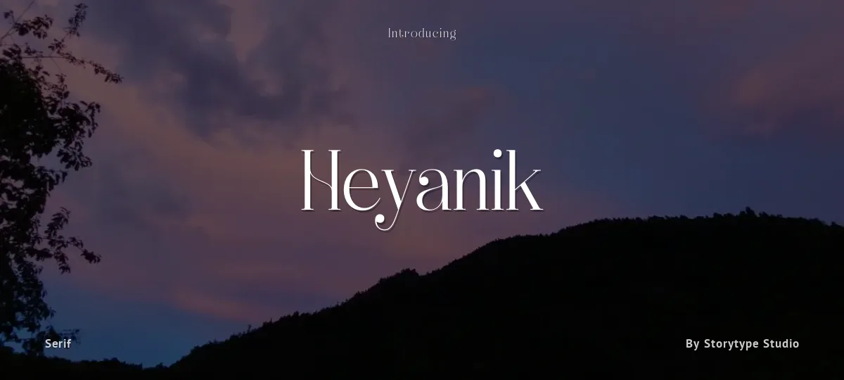 Heyanik font preview