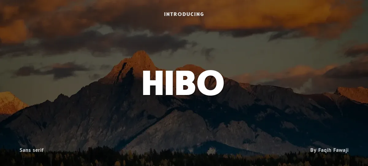Hibo font preview
