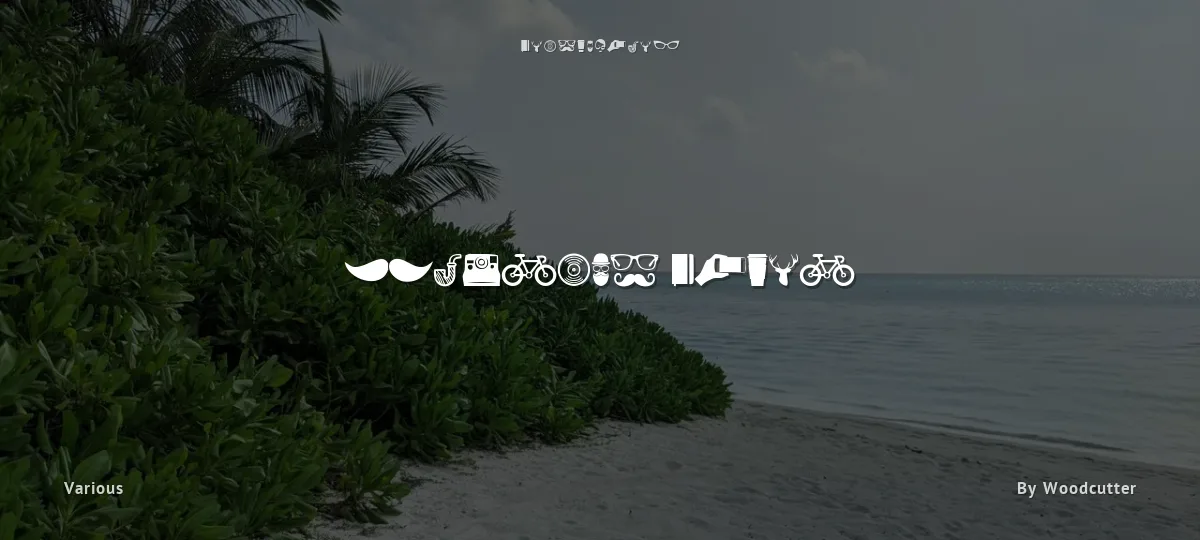 Hipster Icons font preview