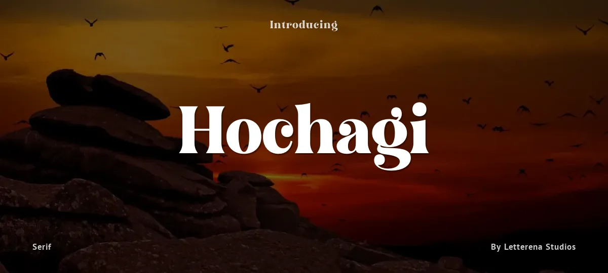 Hochagi font preview