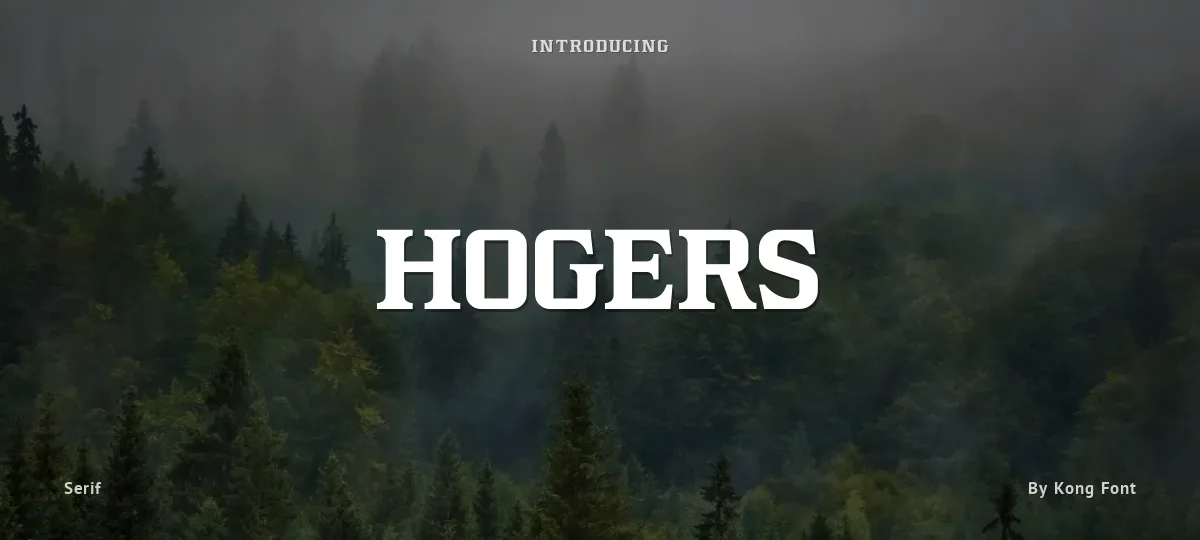 Hogers font preview