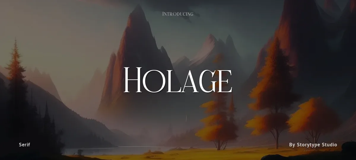 Holage font preview