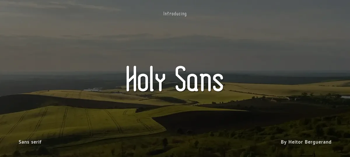Holy Sans font preview