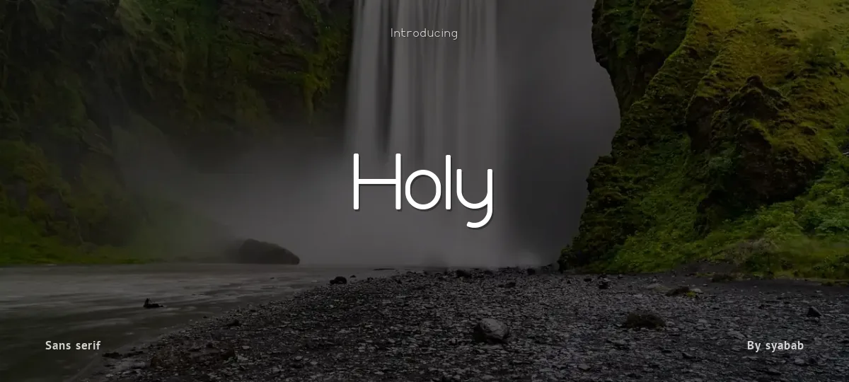 Holy font preview