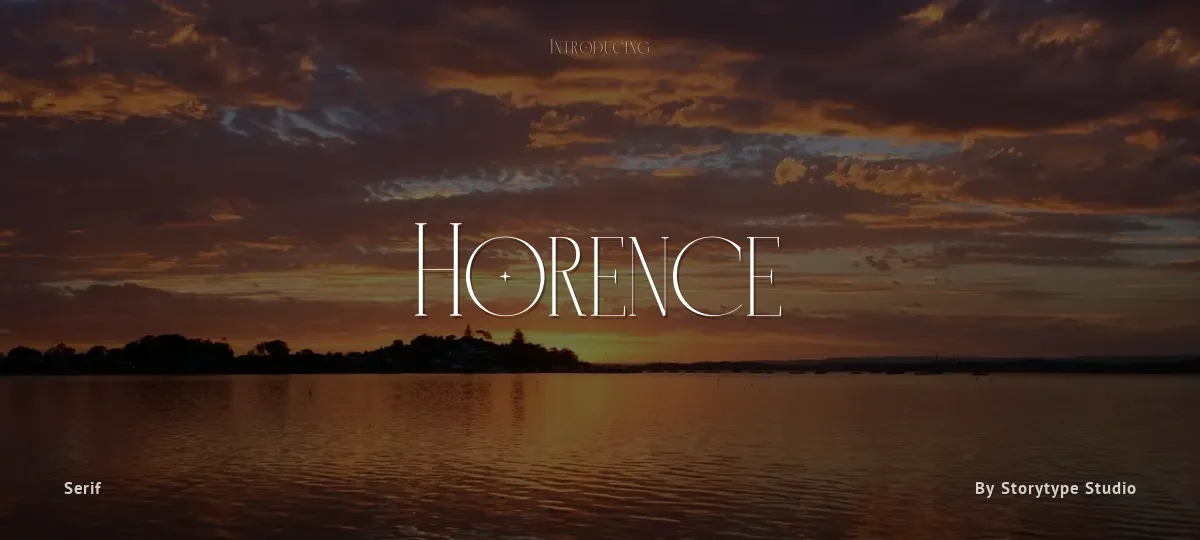 Horence font preview