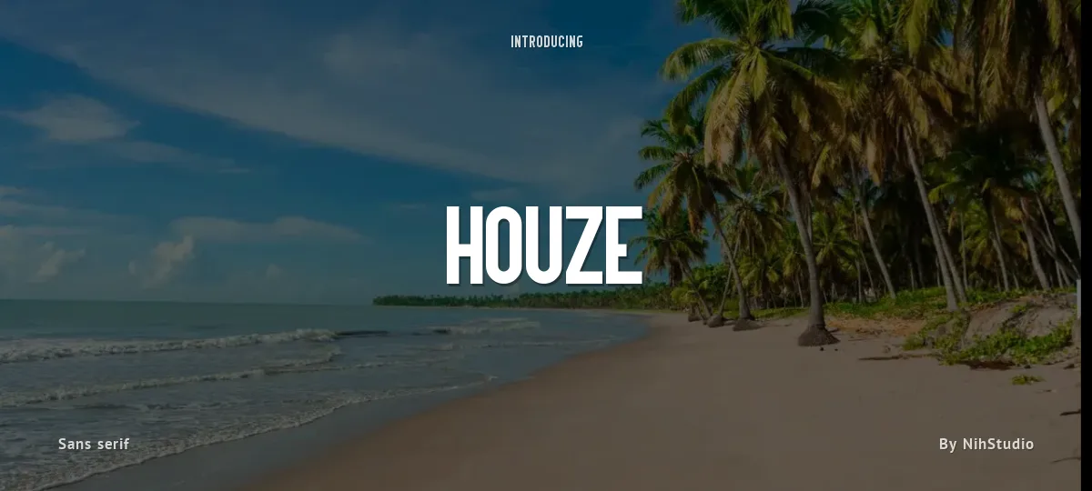 Houze font preview