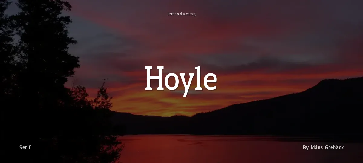 Hoyle font preview