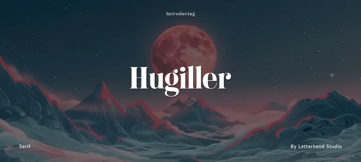 Hugiller font preview