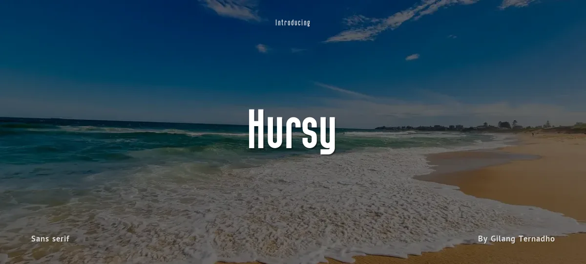 Hursy font preview