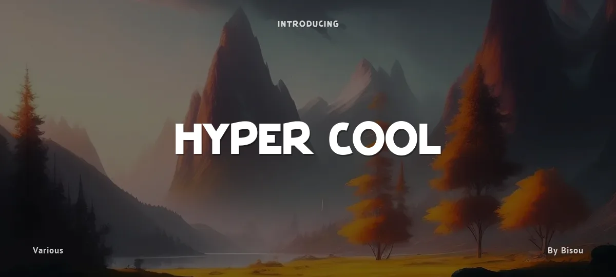 Hyper Cool font preview